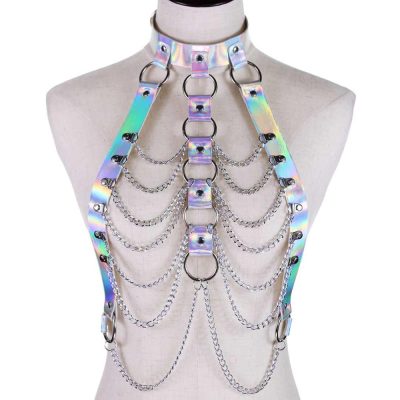 Holographic harness drip chains