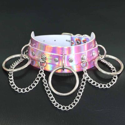 Holographic 3 ring choker
