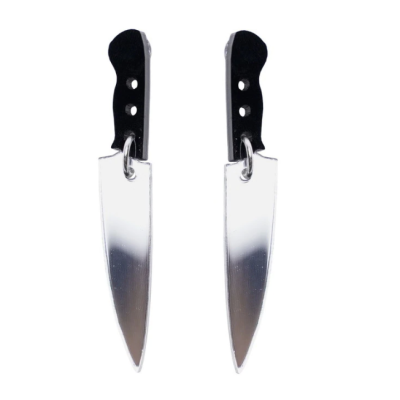 Knife earrings