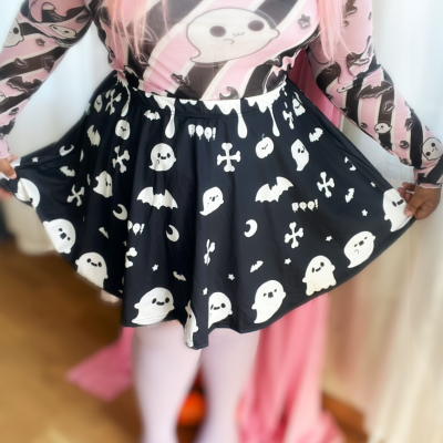 Ghost friends Black Skirt