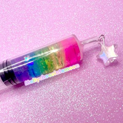 Menhera Deluxe Rainbow Syringe Necklace!