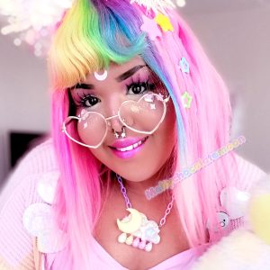 Rainbow drip necklace