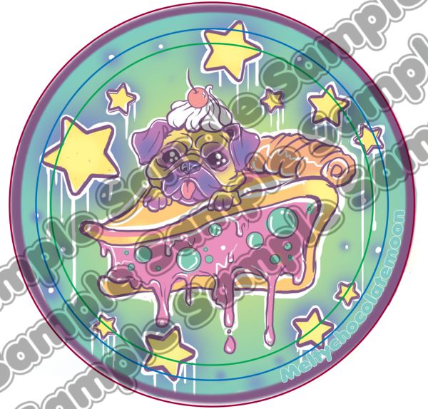 Pug Pie Badge