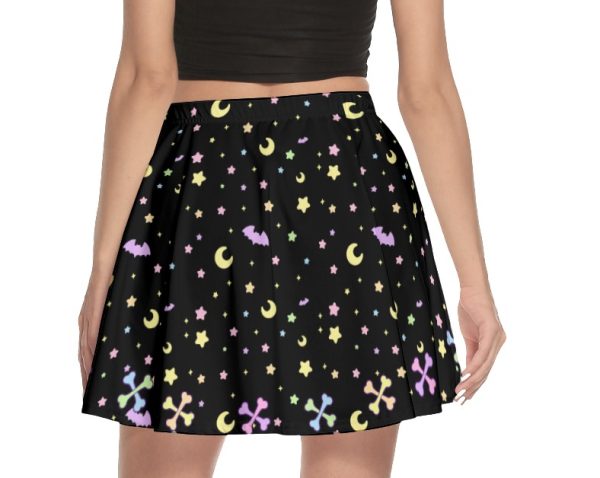 Spooky Bones Black Skirt - Image 4