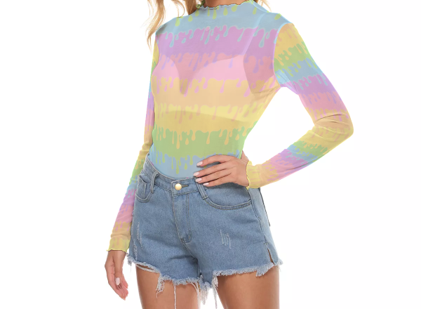 Rainbow Slime long top Mesh - Image 3