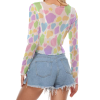 Pastel Cow crop top Mesh - Image 3