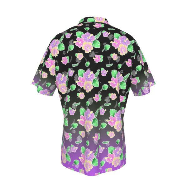 Black Hawaii inspired Shirt With Pocket - Image 2