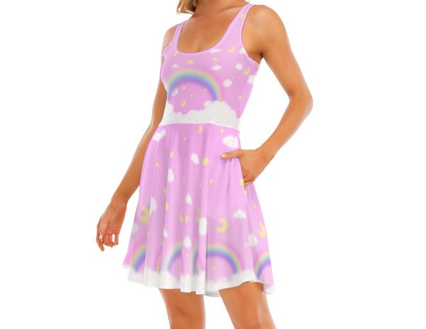 Rainbow pink Dress - Image 2