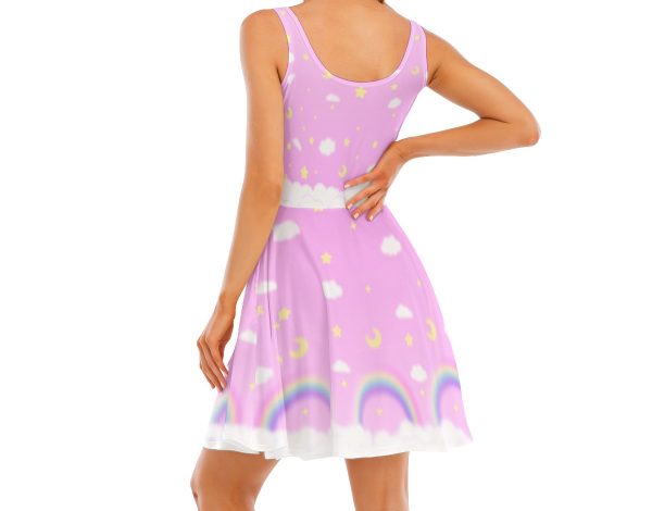 Rainbow pink Dress - Image 4