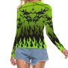 Chained Hearts Mesh Top Green