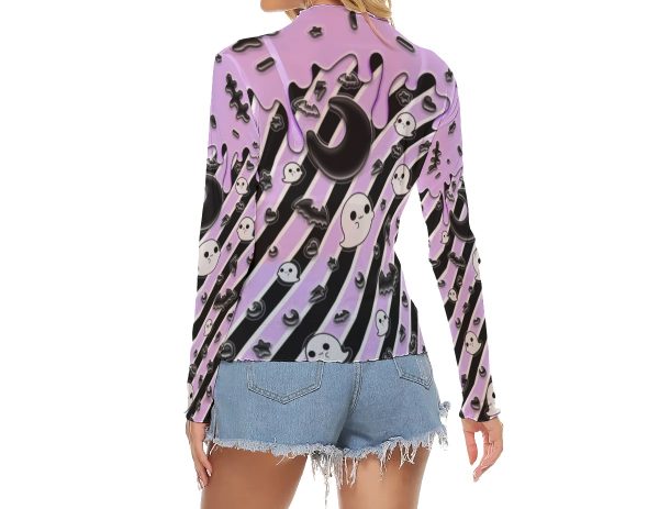 Ghost moon purple Mesh top - Image 4