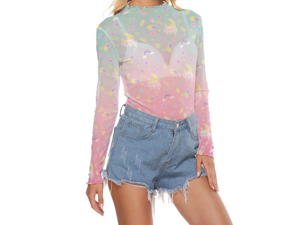 Gradient Melty Long mesh top - Image 2