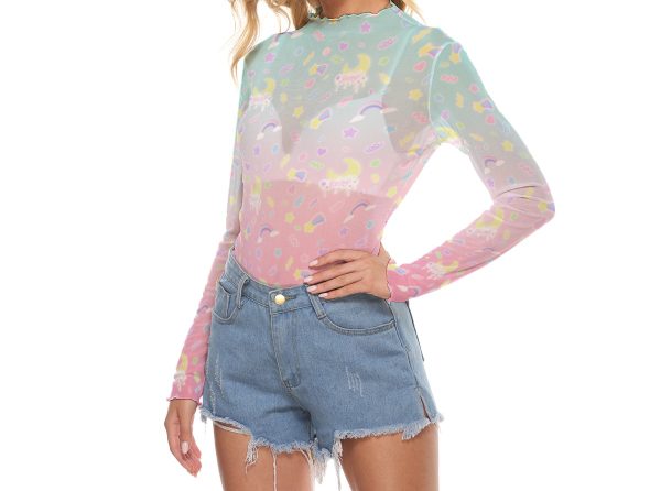 Gradient Melty Long mesh top - Image 3