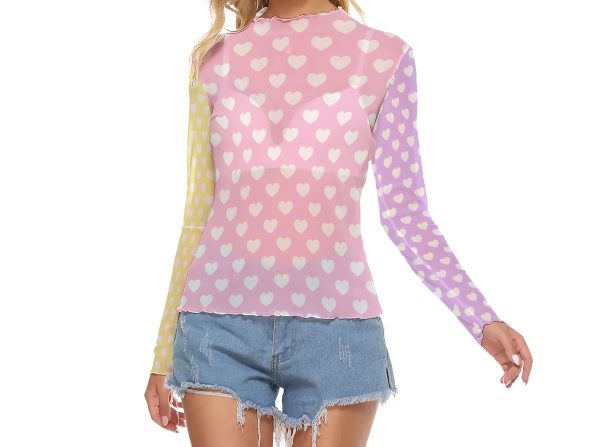 Heart block Long Mesh top