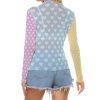 Heart block Long Mesh top - Image 4