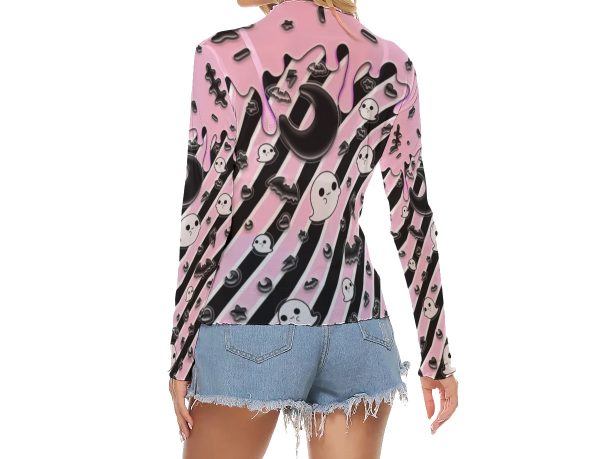 Ghost moon pink Mesh top - Image 4