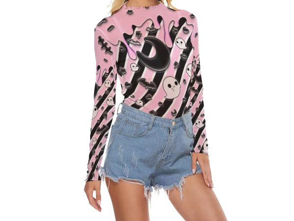 Ghost moon pink Mesh top - Image 2