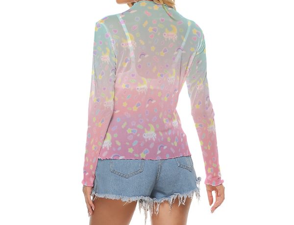 Gradient Melty Long mesh top - Image 4