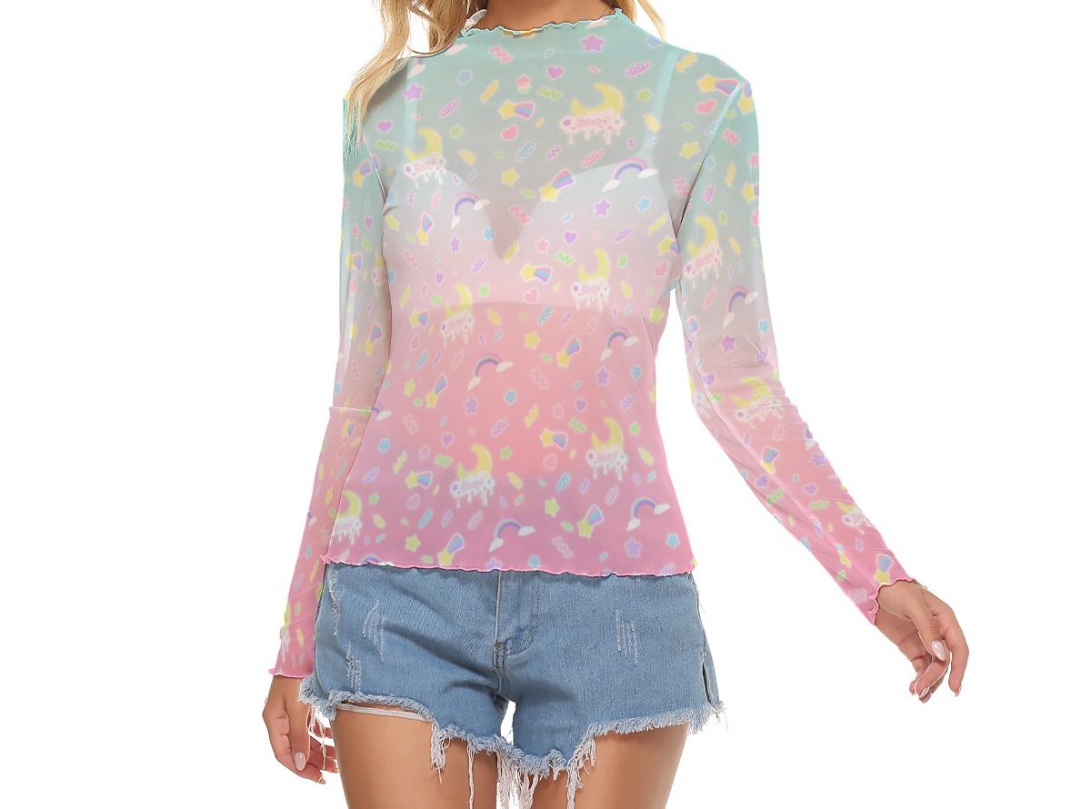 Gradient Melty Long mesh top
