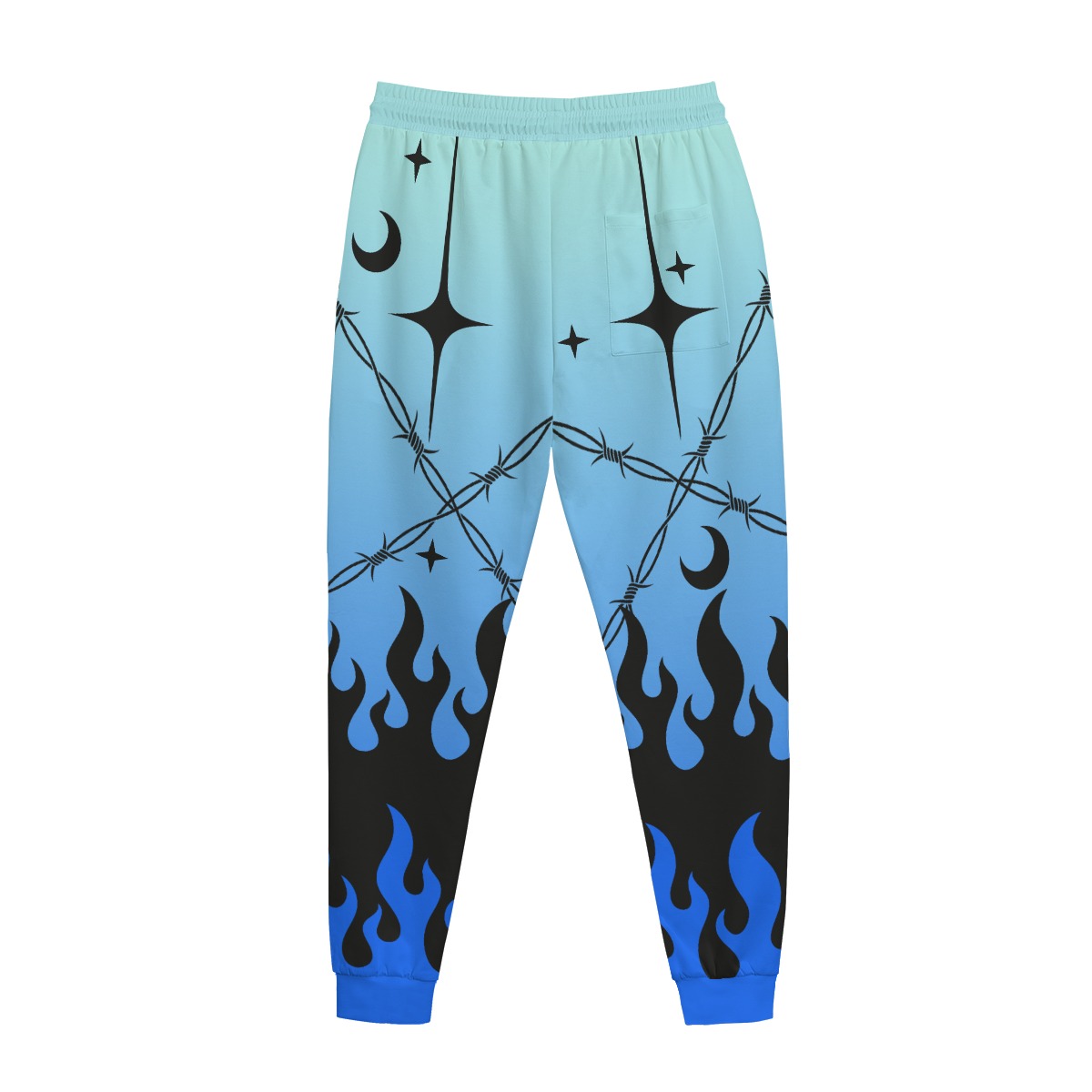 Chained hearts  Blue Joggers - Image 2
