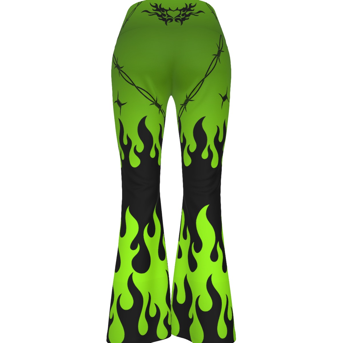 Green Chained Heart Yoga Pants - Image 2