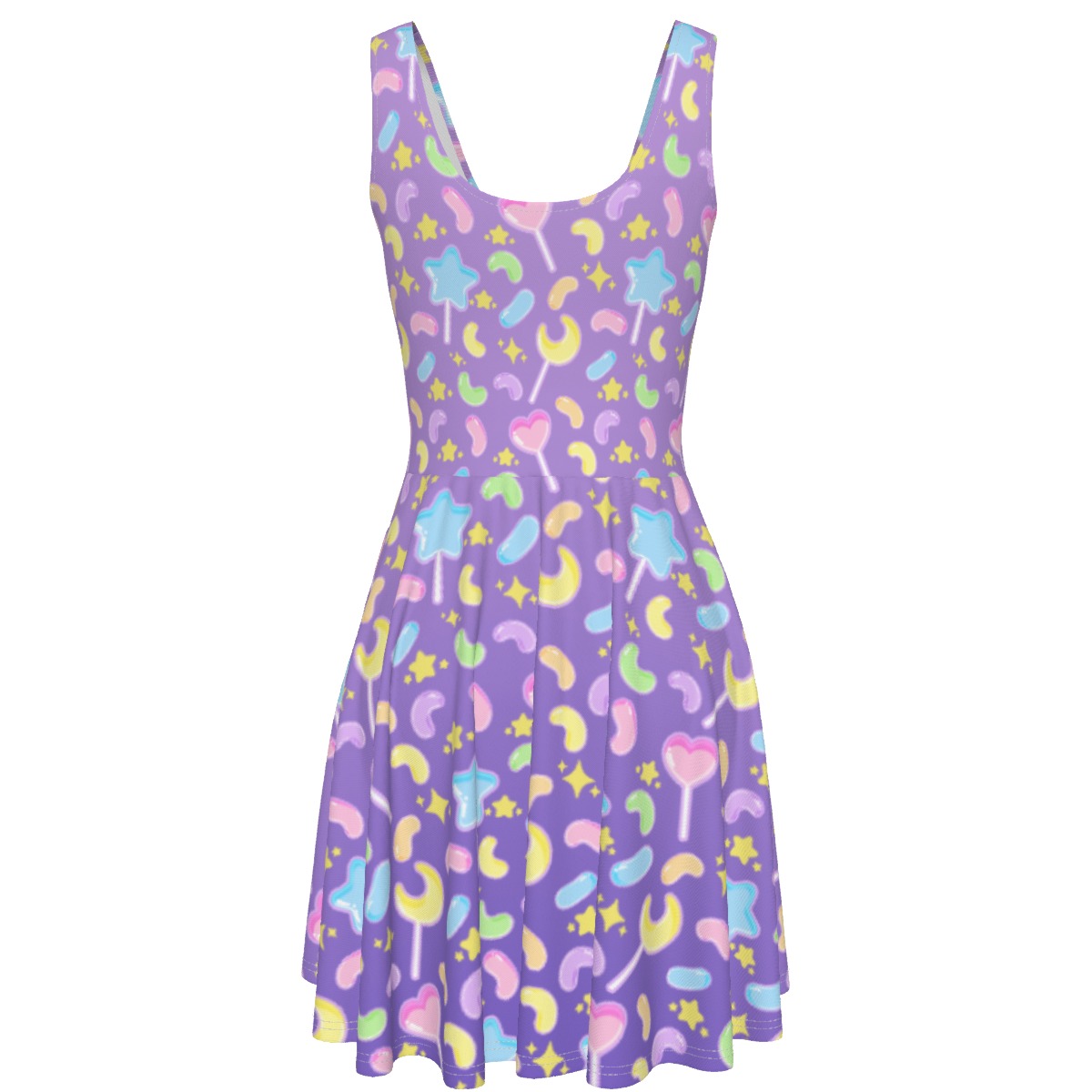 Jelly Purple candy pop dress with pockets - Image 2