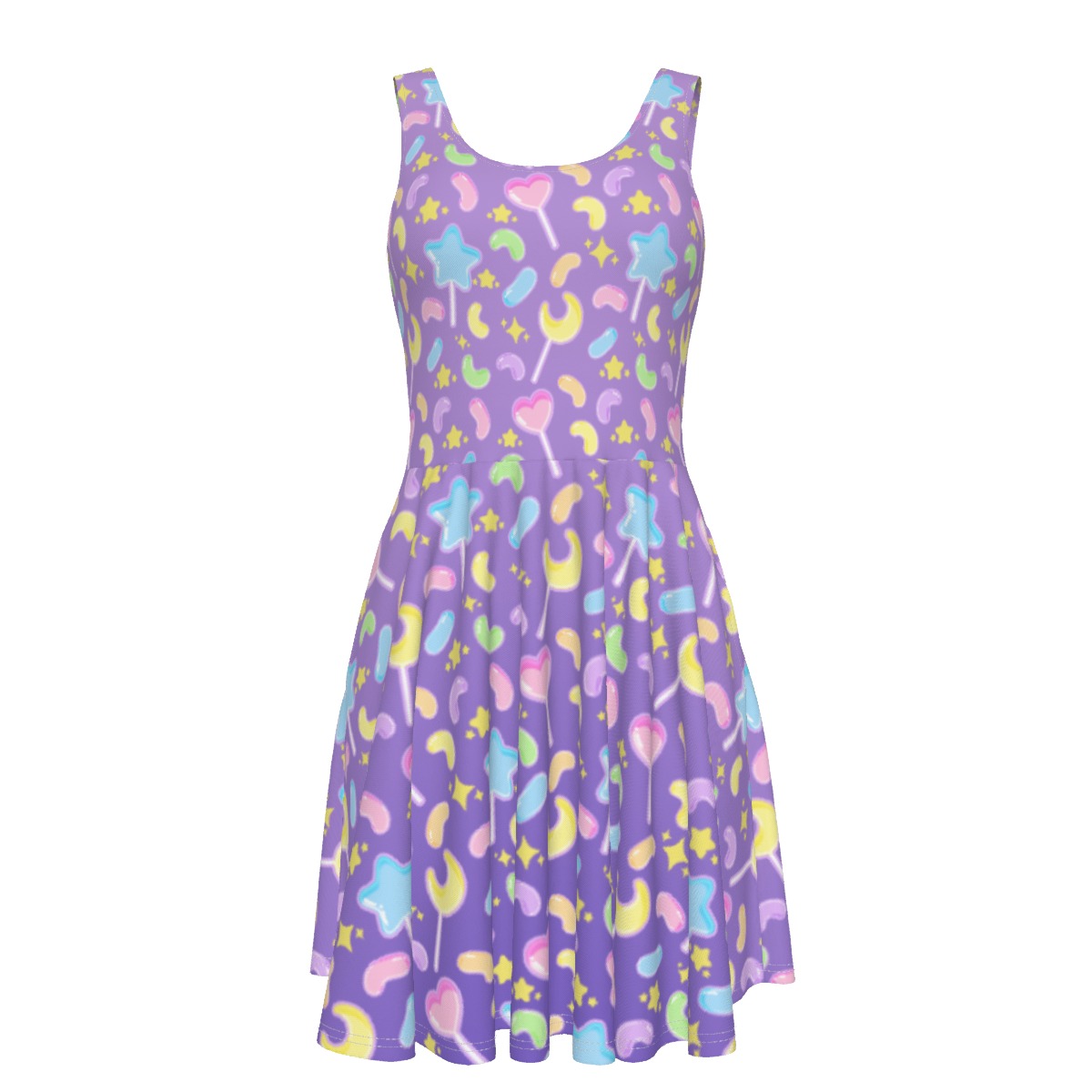 Jelly Purple candy pop dress with pockets