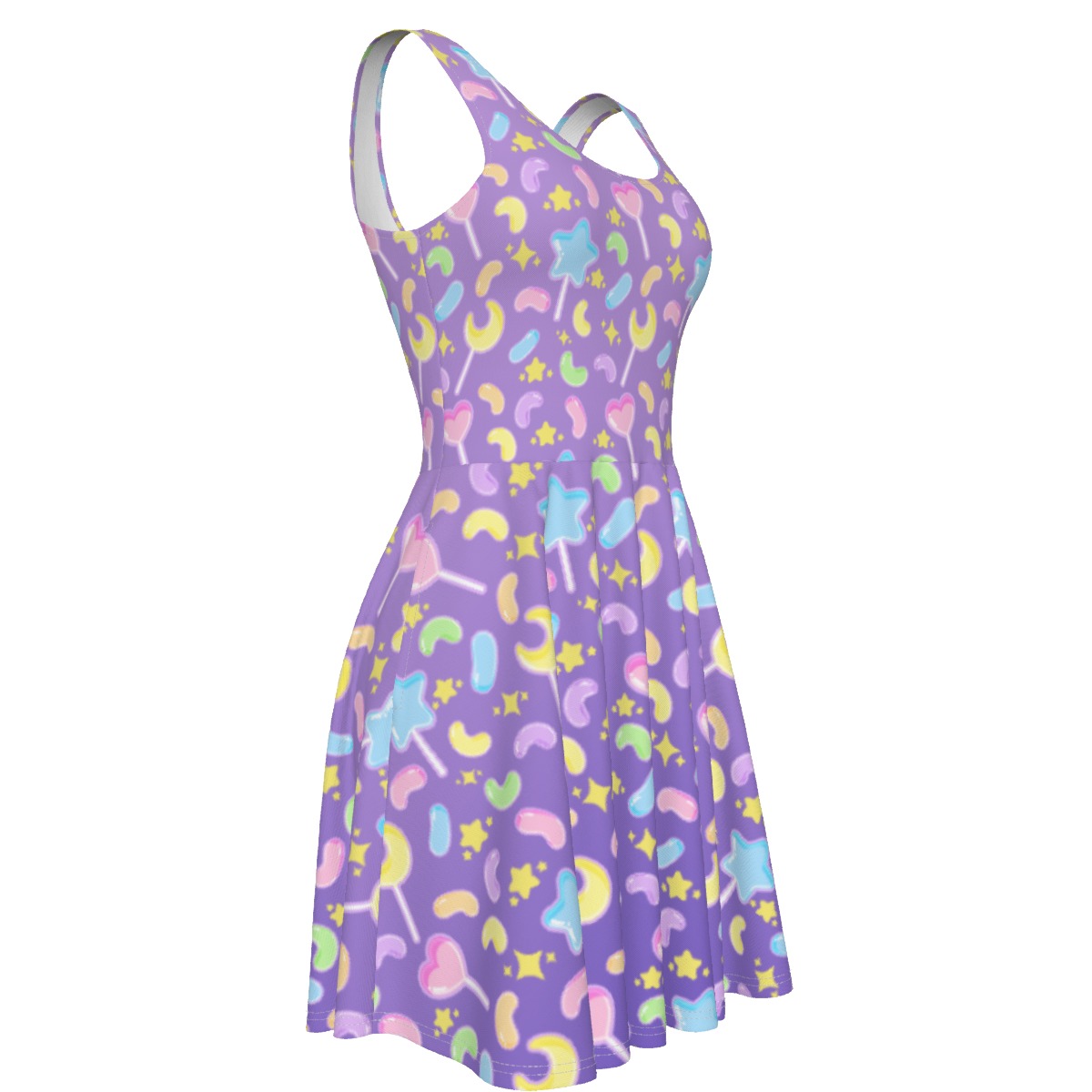 Jelly Purple candy pop dress with pockets - Image 3