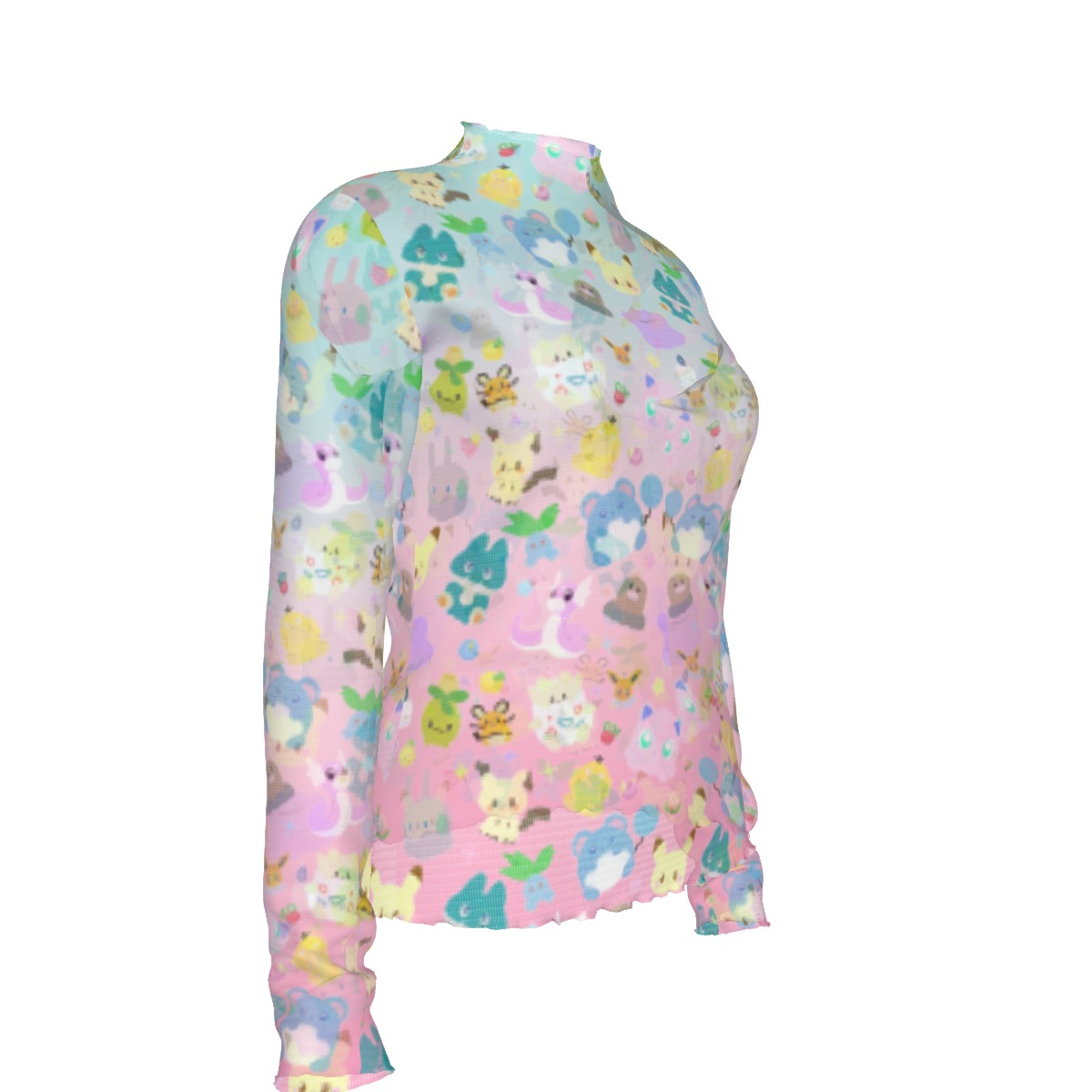 Baby Gradient mesh top long - Image 4