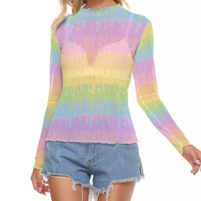 Rainbow Slime long top Mesh