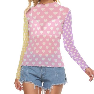 Heart block Long Mesh top