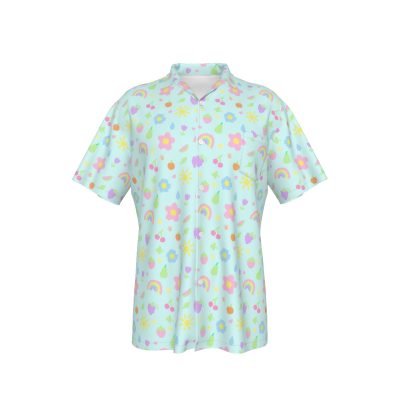 Happy place light blue Shirt With Pocket