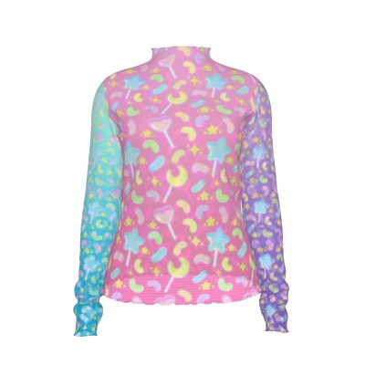 Candy Pop Long Mesh Top