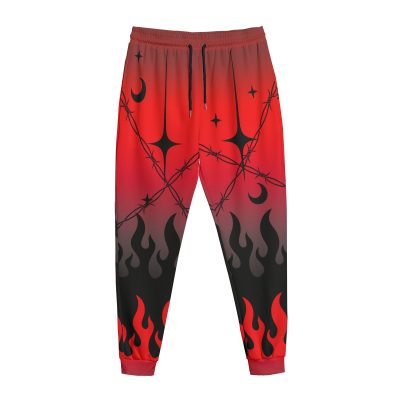 Chained Hearts Red Joggers