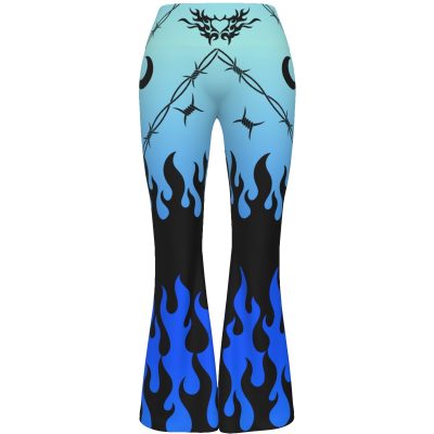 Blue Chained Heart Yoga Pants