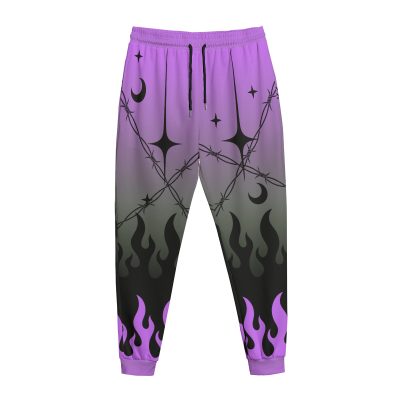 Chained Hearts Purple Joggers
