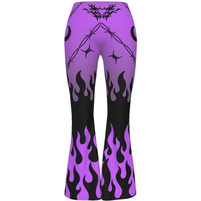 Purple Chained Heart Yoga Pants