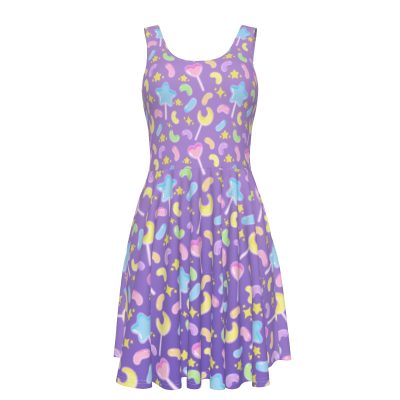 Jelly Purple candy pop dress with pockets