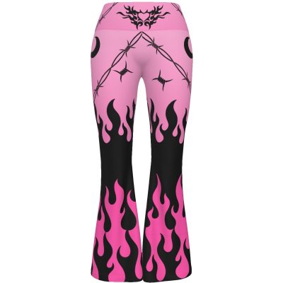 Pink Chained Heart Yoga Pants