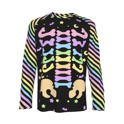 Rainbow Skeleton Giant Raglan (Loose fit)