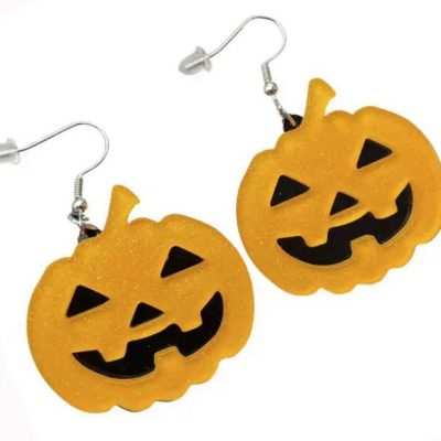 Halloween pumpkin earrings