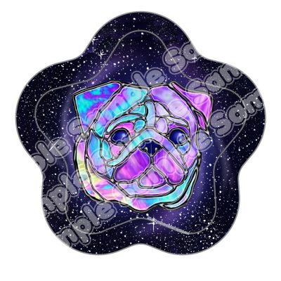 Galaxy pug Badge