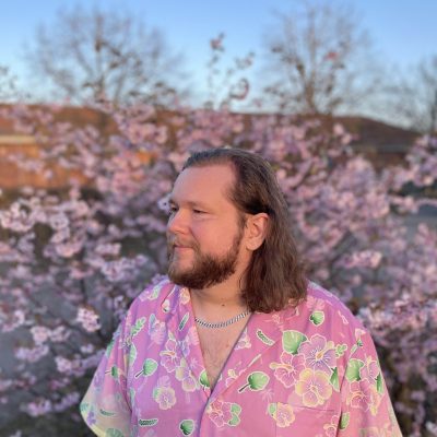 Pink Yellow Hawaii inspired Shirt With Pocket