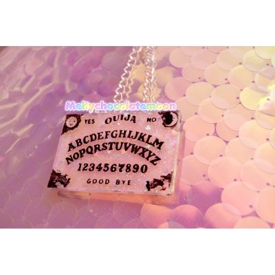 Ouija Glitter Board & Pointer Necklace
